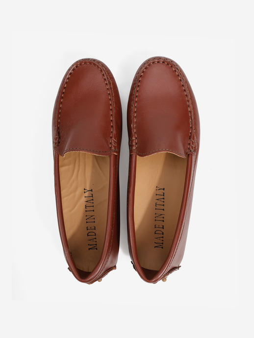 MOKASYNY HEGO'S Milano 100 PELLE MARRONE