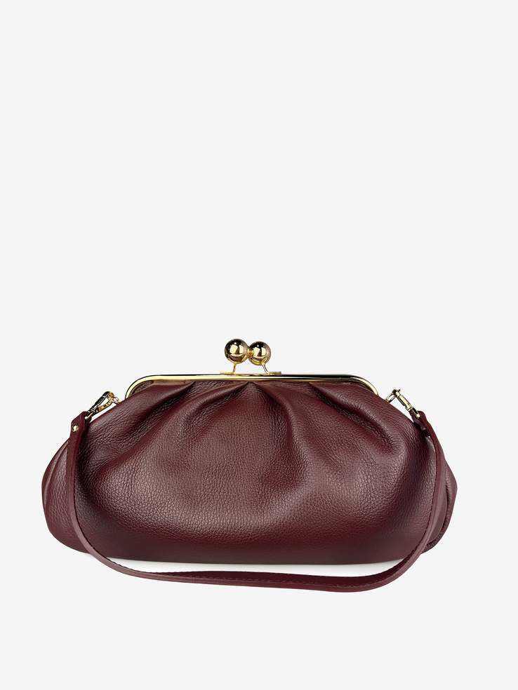 TOREBKA DAMSKA HEGO'S Milano 9136M MARTELLATO BURGUNDY