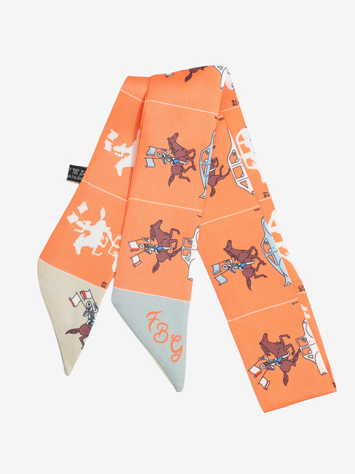 APASZKA DAMSKA  FOULARD TESSUTO FANTASIA EQUESTRE