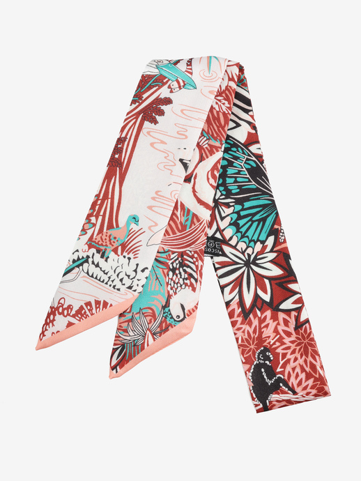 APASZKA DAMSKA  FOULARD TESSUTO GIARDINO ORIENTALE