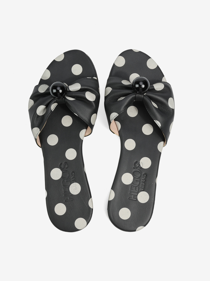 KLAPKI HEGO'S Milano 2153 NAPPA POIS NERO