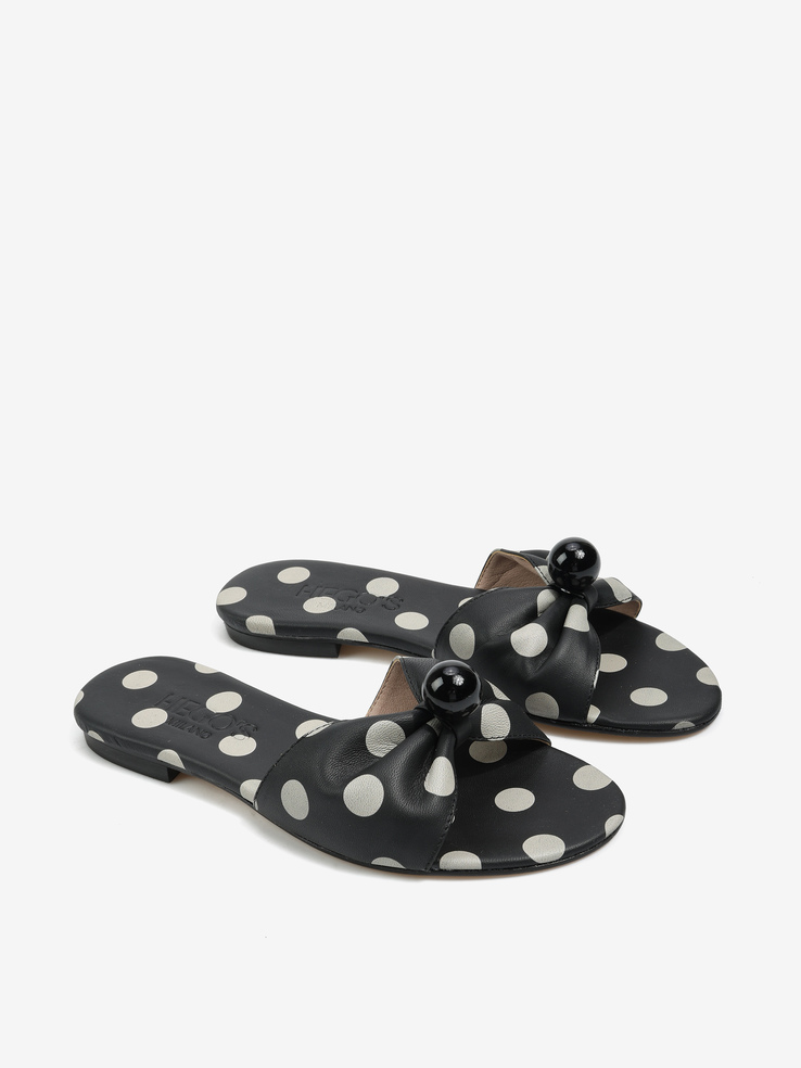 KLAPKI HEGO'S Milano 2153 NAPPA POIS NERO