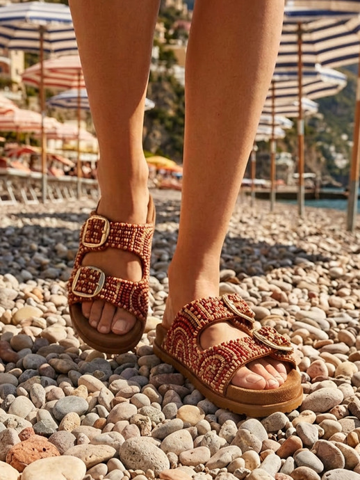 KLAPKI HEGO'S Milano FLAVIA VITELLO TAN